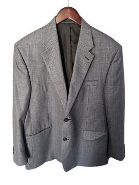 Lauren Ralph Lauren Men's Gray Patterned Sport Coat - Classic Two-Button Blazer